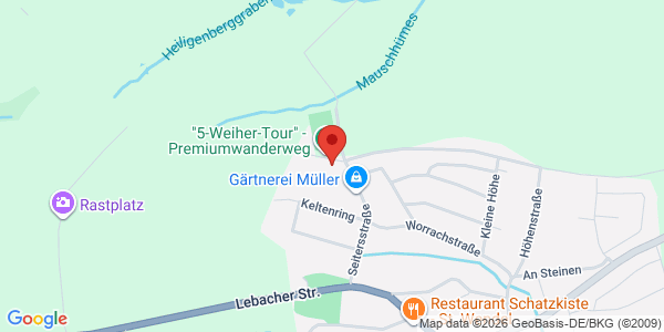 Kartenausschnitt Seitersstraße 22, 66606 St. Wendel
